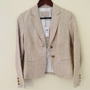 Ann Taylor Linen Suit Jacket Blazer NWT